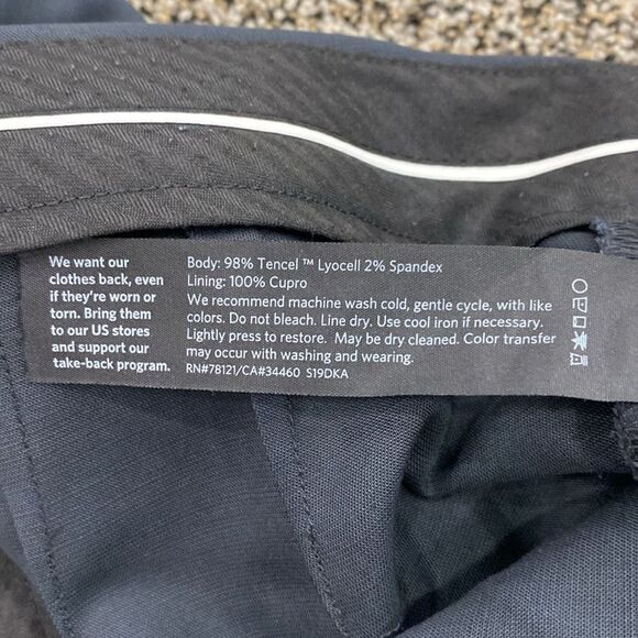 EILEEN FISHER 6 Gray Tencel Lyocell Stretch Business Trousers Office Pants: READ - Picture 8 of 16